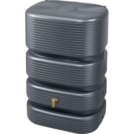4rain QUADRO Wandtank 500 Liter graphite grey