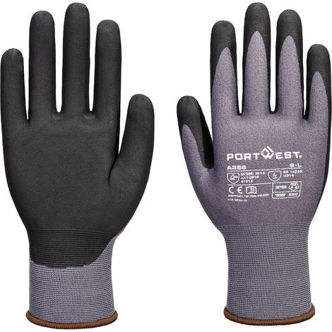 Esd 15 Nitrile Essential Multipack (pk12) - Taille Xxl - Gris/noir - Portwest