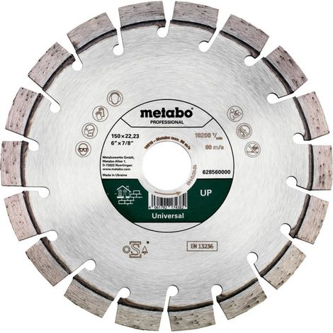 Metabo Diamanttrennscheibe 150x22,23mm, UP, Universal professional (1/5)