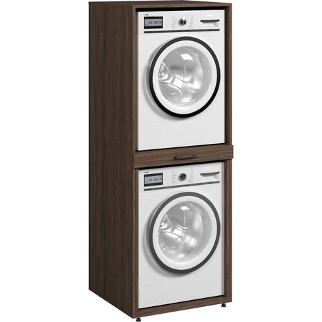 Estantería para baño Novdele 103, Nogal (1/5)