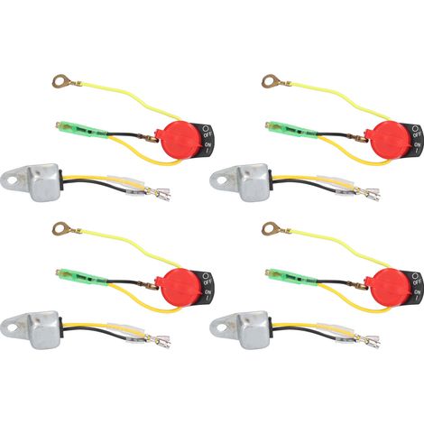 Capteur de niveau d'huile bas (lot de 8) - Large compatibilité - Plastique ABS - Stable, sûr et durable - Interrupteur d'arrêt moteur pour moteurs GX120 et GX160 de 5,5 CV (1/5)