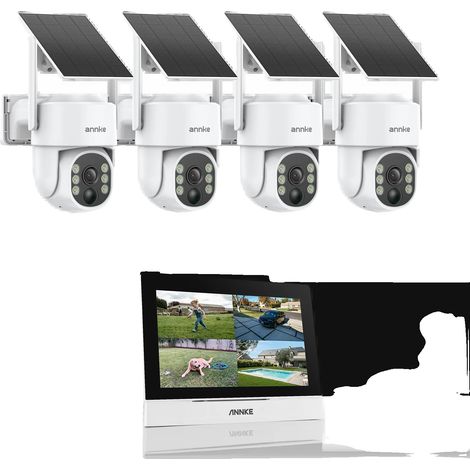 Sistema de cámaras de seguridad con energía solar, resolución de 4 MP, 4 cámaras. (1/2)