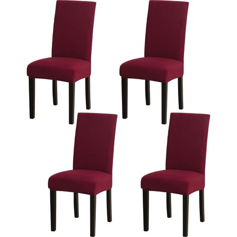 Set of 4 stretch chair covers for dining room, home decor, for weddings, banquets, parties, Christmas, birthdays (1/5)