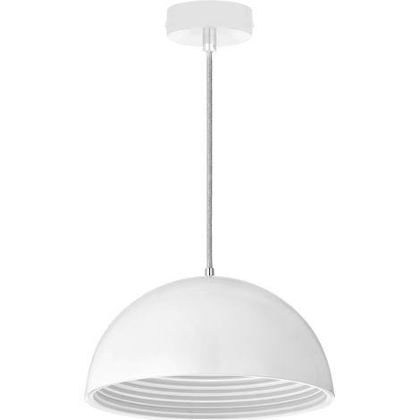 Suspension cuisine Struhm ALMERO blanche métal Ø32 E27 (1/2)