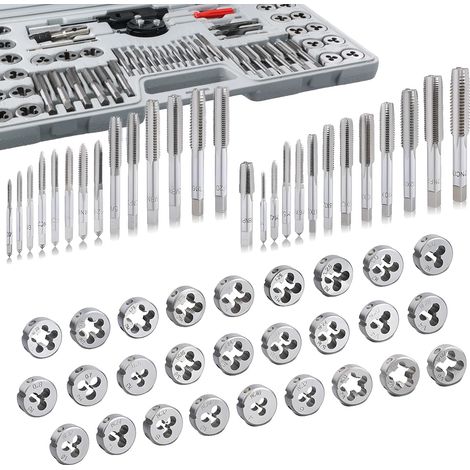 Tap & Die Set, langlebiger Stahl, präzise Leistung, 60Pcs Set (1/5)