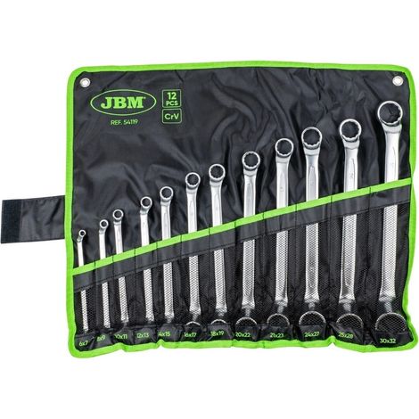 KIT DE 12 LLAVES DE ESTRELLA ACODADAS 12 CANTOS JBM 54119 (1/4)