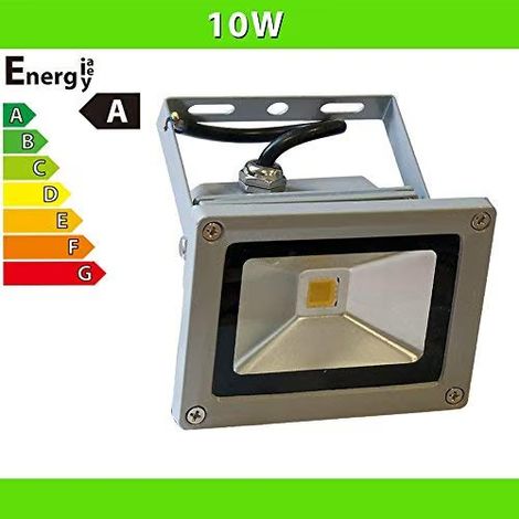 LEDVero® 10W LED projecteur de chantier argent blanc froid IP65 (1/2)