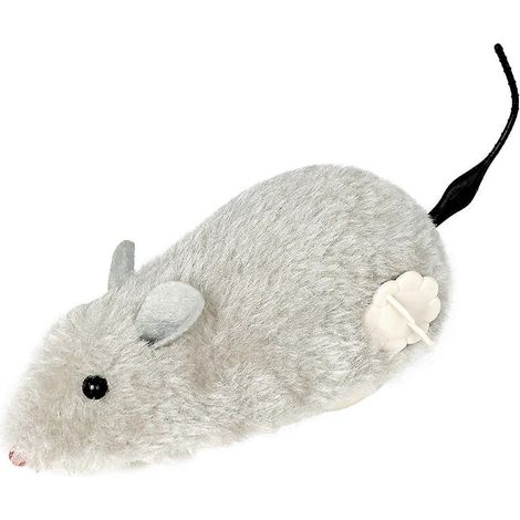 Jouet pour chat souris à remontoir - Queue qui tourne, mouvement automatique - parfait pour les jeux de bondissement et de poursuite (1/5)