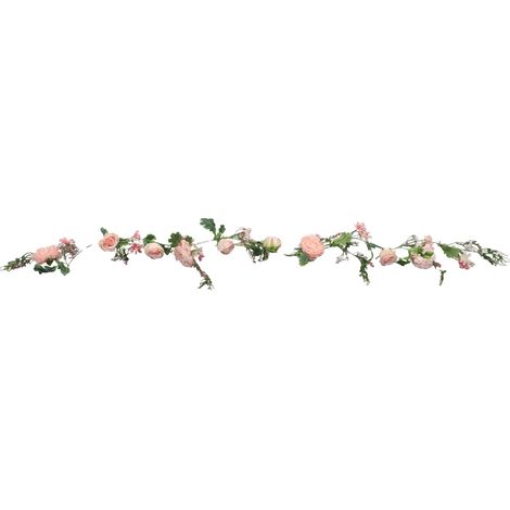 Guirlande de Fleurs Artificielles, Style Naturel, Convient pour Intérieur/Extérieur, Rose (1/2)