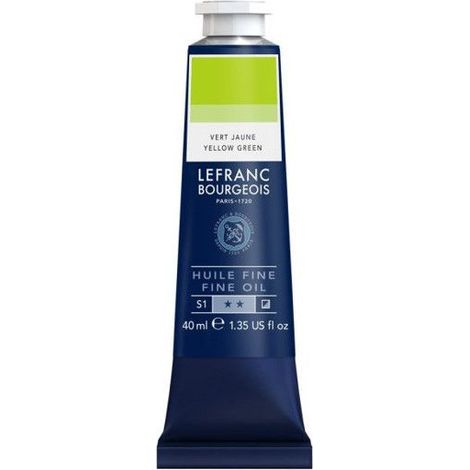 Peinture à l'huile - Fine - Vert jaune - 590 - Lefranc Bourgeois - 40ml