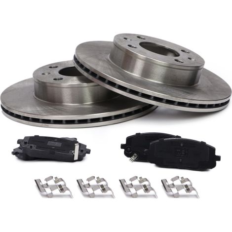 SET DISCHI E PASTIGLIE FRENO ANTERIORI KIA PICANTO I, HYUNDAI i10 I (1/5)