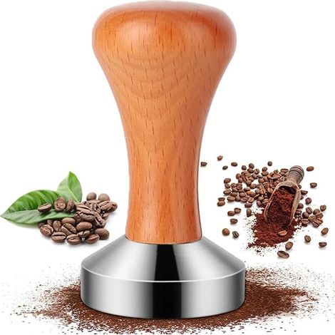 1 Stück Kaffeetamper aus Edelstahl, Espressotamper, 51 mm, Edelstahl 304 (1/3)