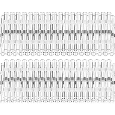 200 Stück Lötverbinder, 26–24 AWG, verschmolzener Dichtungsdrahtverbinder, Wärmeschrumpf-Stoßverbinder, wasserdicht, isoliert, elektrische Spleißdrahtklemmen (1/5)