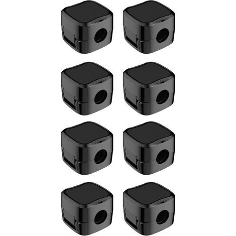 8Pcs Organisateur Câble Magnetique avec Auto-adhésifs, Clips Rangement de Câble, pour Câble Chargement USB, Câbles D'alimentation, pour Maison, Bureau (Noir) (1/4)