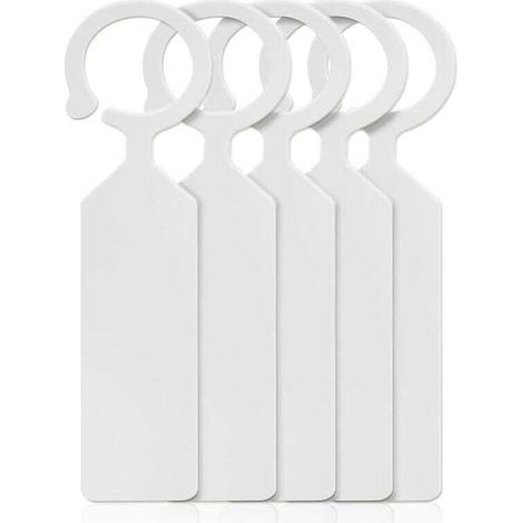 100 pcs Plante Arbre étiquettes en Plastique épais marqueurs Pendaison Jardin étiquettes pour Jardinier Blanc (1/4)