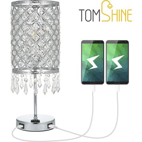 de chevet tactile Tomshine avec deux ports de charge USB 5V