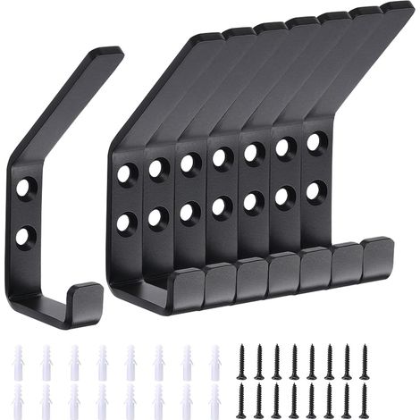 8 Pièces Crochets pour Panneaux Acoustiques - Patere Murale de 12.6 mm 丨 Accessoires pour Panneaux Acoustiques, Crochet Porte Manteau, Patere Panneau Mural en Acier (1/5)