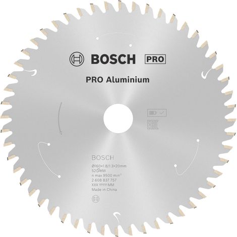 Bosch PRO Aluminium cordless Kreissägeblatt, 160 x 1,8 x 20 mm