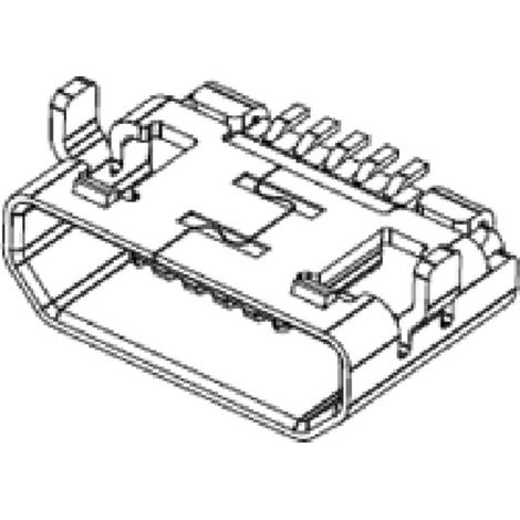 Micro USB Femelle Coudée 1051640001-1300 Molex Contenu: 1300 pc(s) (1/2)