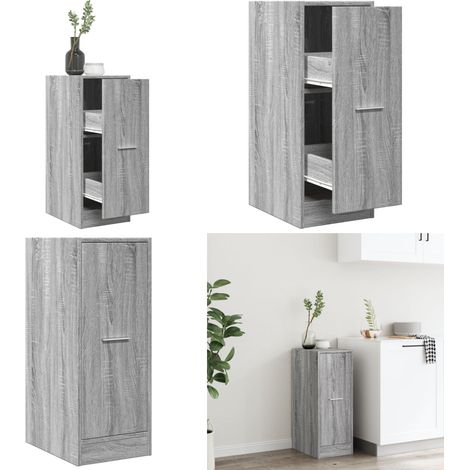vidaXL Apothekerschrank Grau Sonoma 30x41x77,5 cm Holzwerkstoff (1/5)