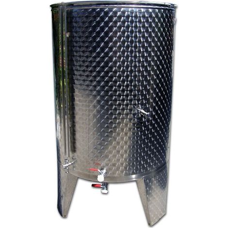 Serbatoio Acciaio Inox 530 Litri Completo Chiusura ad Olio (1/3)
