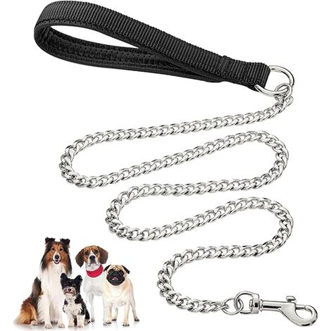 DOGS correa cadena perro 1 m , Correa cadena perro 1 metroMarca: DogsCollar&43correa metalica 1 m para perroPara perros de hasta 25 kgFabricado con materiales durader