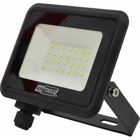Reflector LED Slim Awtools 20W - Iluminación Exterior IP65, Ahorro Energético 80%, Fácil Instalación