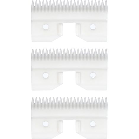 Lot de 3 lames de rechange grossières en céramique pour animaux domestiques compatibles avec 64440, compatible avec A5, compatible avec les tondeuses KM, convient pour lame (1/5)