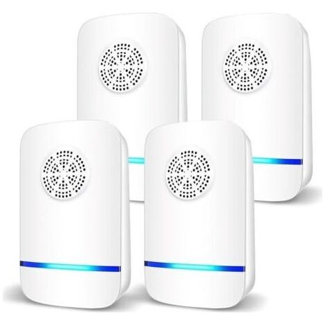 Répulsif Ultrasonique pour Souris 4 Pack,Anti-Rats,Silencieux,Non-Toxique, Efficace Contre Les Souris et Les Rats, sans Radiation Répulsif à Ultrasons Anti Rongeurs (1/5)