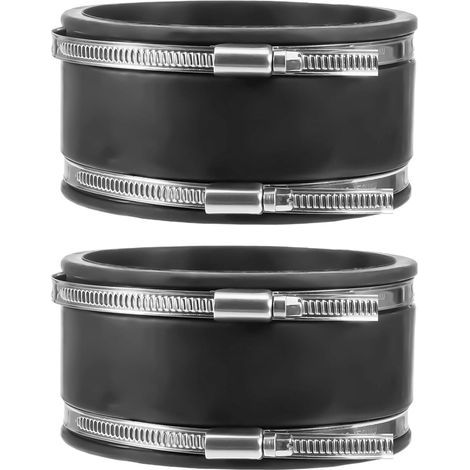 Sleeves, 150 mm Diameter, Flexible Rubber, Stainless Steel Clamps, Ventilation System (1/5)
