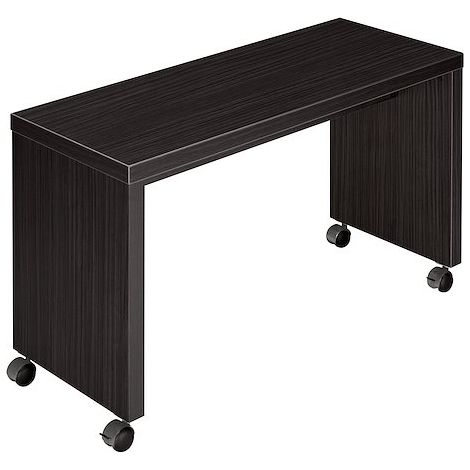 Retour bureau mobile L 100 x P 40 cm Milano noir ébène - Maxiburo