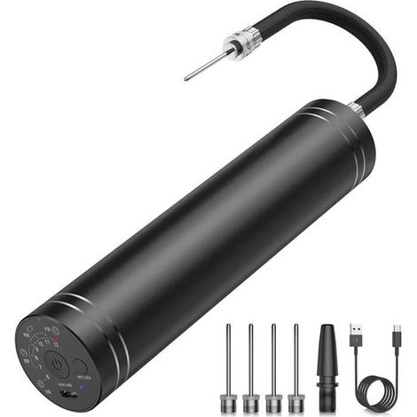 Pompa elettrica per gonfiare palloncini, pompa portatile per palloncini, pompa ad aria ricaricabile con aghi per palloncini