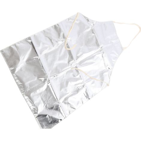 Tablier de travail résistant à la chaleur 1000 °C, tablier de travail en feuille d'aluminium haute température (1/5)