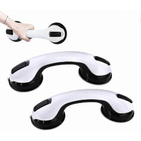 Barres d'appui antidérapantes à ventouses pour douche, barres d'équilibre de sécurité pour salle de bain, soutien pour les personnes âgées et les utilisateurs à mobilité réduite (1/5)