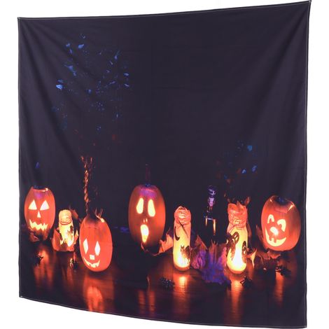 Halloween-Wandteppich, dekorativer Teppich für Schlafzimmer, Wohnzimmer, Büro, Festival, 230 x 180 cm / 90,6 x 70,9 Zoll (1/5)