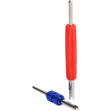 Kit complet 102 pièces valves Schrader climatisation R134a/R12, obus de valve pour pneus et systèmes frigorifiques (1/5)