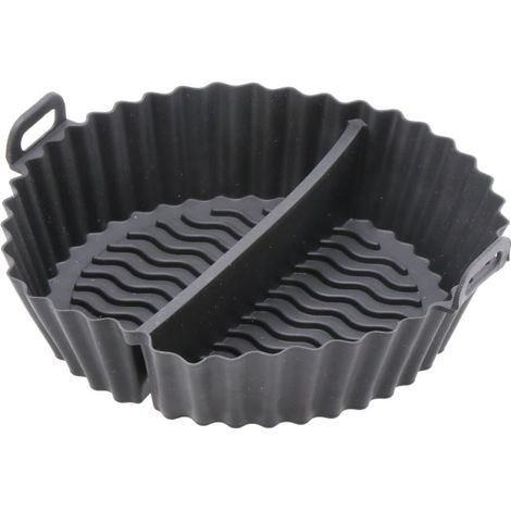 Teglia Friggitrice Aria Cestello in Silicone con Divisorio 20,5 x 20,5 x 6,5 cm