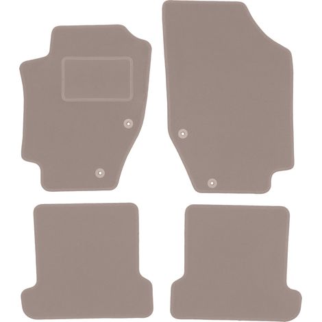 Alfombrillas de terciopelo para Peugeot 307CC cabrio (2003-2008) beige (1/5)