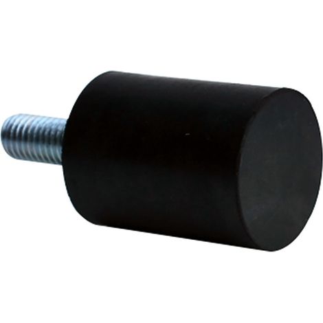 Plot antivibratoire mâle RS PRO M6 Ø 25mm en Caoutchouc naturel ( Prix pour Paquet de 4 )