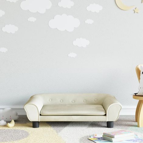 Canapé pour enfants,Canapé de Salon,Fauteuil Club crème 70x45x26 cm velours DGBDF697611 (1/5)