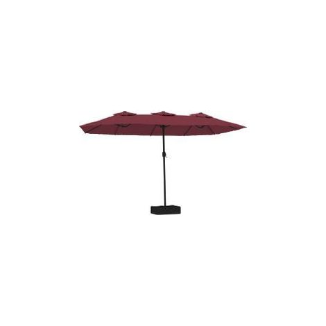 Parasol à double tête avec LED rouge bordeaux 449x245 (1/5)