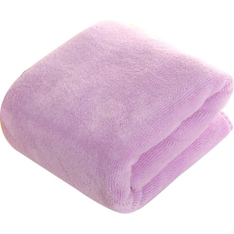 Chiffon de nettoyage en microfibre, non abrasif, réutilisable et lavable, 25x25cm avec crochet, violet clair, lot de 2. (1/5)