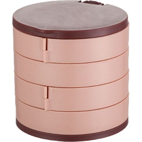 Caja para guardar joyas, soporte para exhibir pendientes, bandeja giratoria de viaje de 5 niveles para joyas. (1/5)