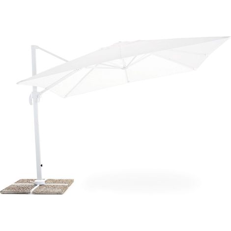 Mygarden Senso Ombrellone a Braccio Retrattile, Bianco, 3 x 3 Metri (1/2)