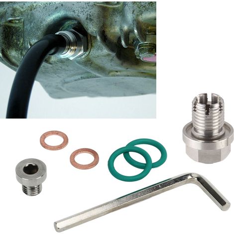 Bouchon de vidange extra-large de type sac à dos, kit de réparation de filetage de carter d'huile autotaraudeur en acier inoxydable M14,1-1,5x15 mm (1/5)