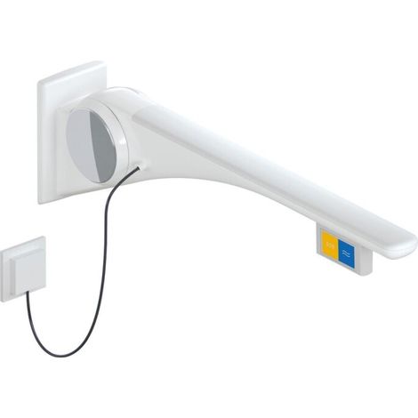 HEWI 802.50.43360 Poignée d'appui rabattable SD Basic, 700 mm, droite