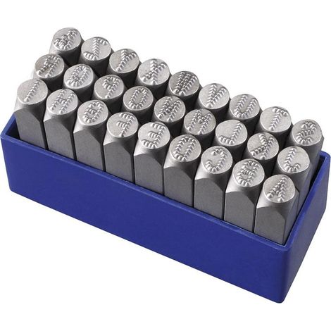 Juego de micro punzones de 4 mm para marcar letras Fervi P012/L04P