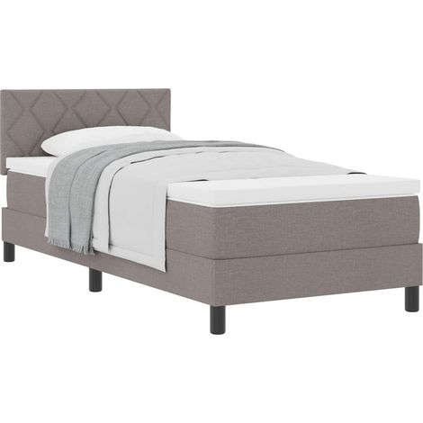 Maison Exclusive - Boxspringbett mit Kissen mit Kopfteil Taupe 90