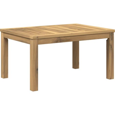 Mesa de centro Blanco 50 x 68,5 x 36 cm Madera de Acacia Sólida vidaXL (1/5)