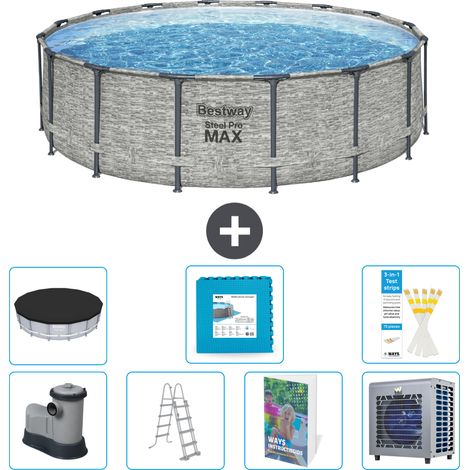 Bestway Piscina Bestway Steel Pro MAX Redonda - 488x122 cm - 8-piezas  S601 (1/4)